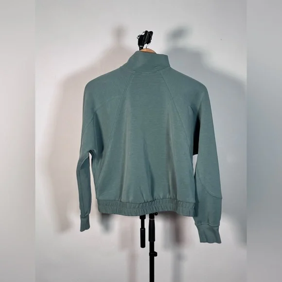 NWOT Lululemon Brushed Softstreme Funnel-Neck Zip Up Medium Forest - Picture 4 of 7